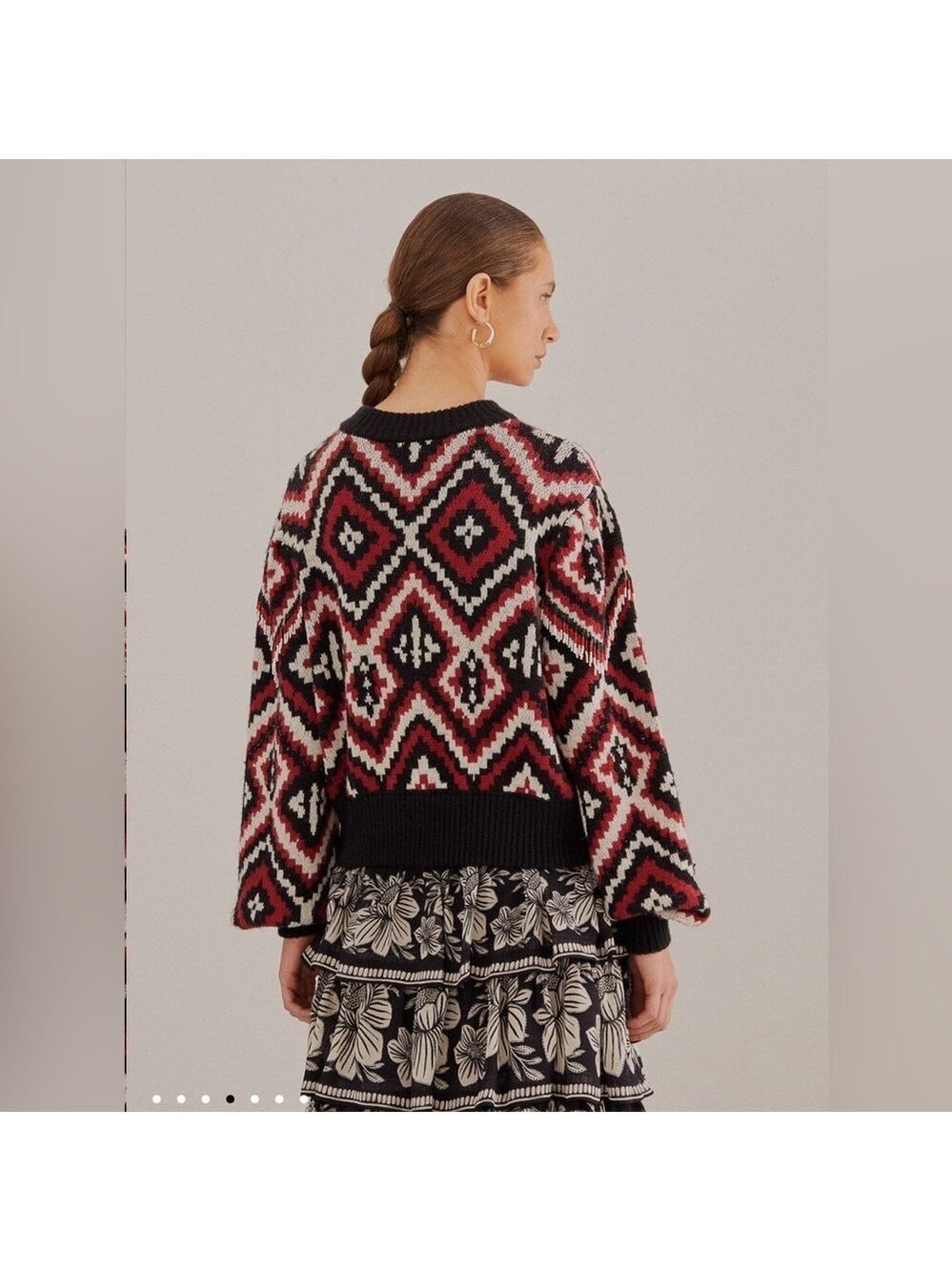 Farm Rio Rauti Beaded Knit Sweater - Picture 9 of 11
